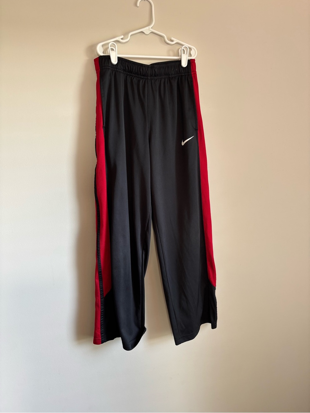 Nike Boys Black and Red Youth Track Pants